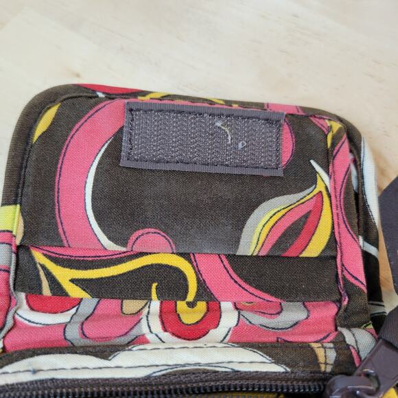 Vera Bradley Punicci Tri-Fold Wallet Womens 5" Quilted Fabric Retro Floral Soft - Picture 8 of 12